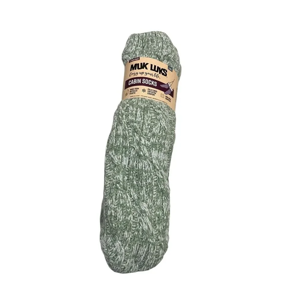 Muk Luks Cabin‎ Socks L / XL Two Sets 4 Pair Women's / Men's 8-10, Plaid